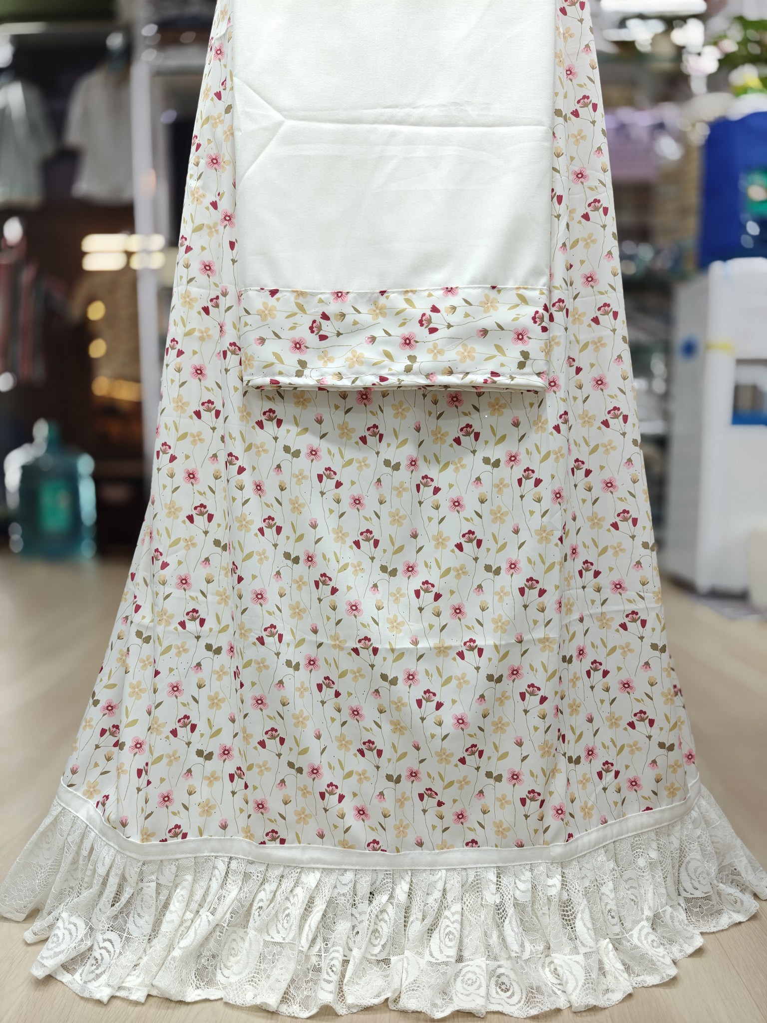  Frill and Kali pattern stitched ghagra with astar 